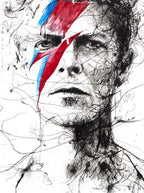 Bowie - Original - SOLD by artist Scott Tetlow - Wyecliffe Galleries