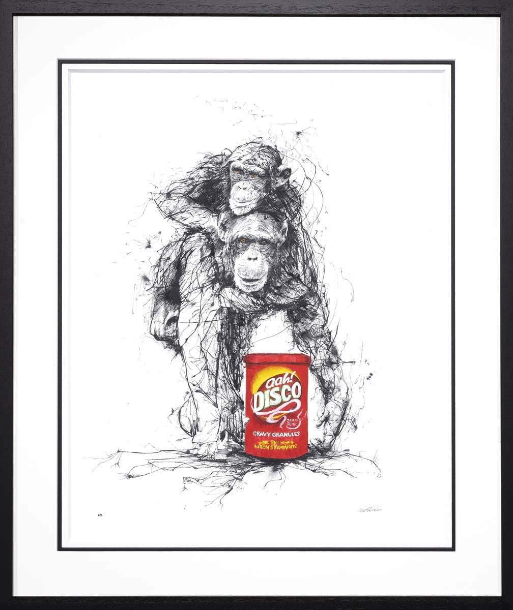 Chimps and Gravy - Edition by artist Scott Tetlow - Wyecliffe Galleries