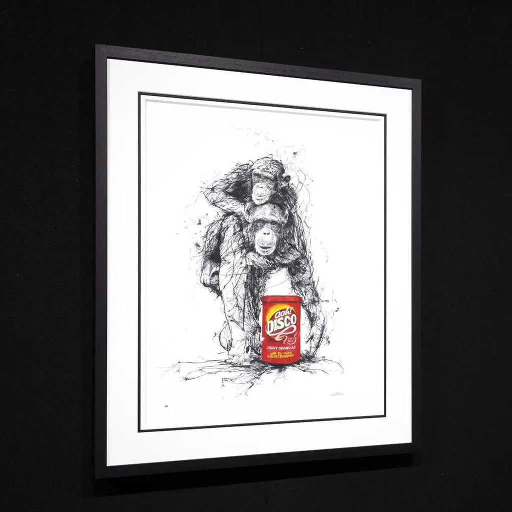 Chimps and Gravy - Edition by artist Scott Tetlow - Wyecliffe Galleries