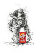 Chimps and Gravy - Original - SOLD by artist Scott Tetlow - Wyecliffe Galleries