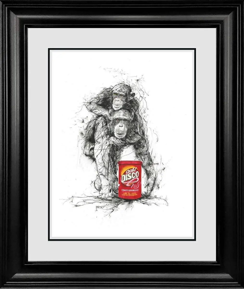 Chimps and Gravy - Original - SOLD by artist Scott Tetlow - Wyecliffe Galleries