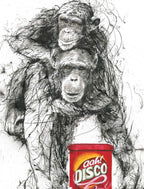 Chimps and Gravy - Original - SOLD by artist Scott Tetlow - Wyecliffe Galleries