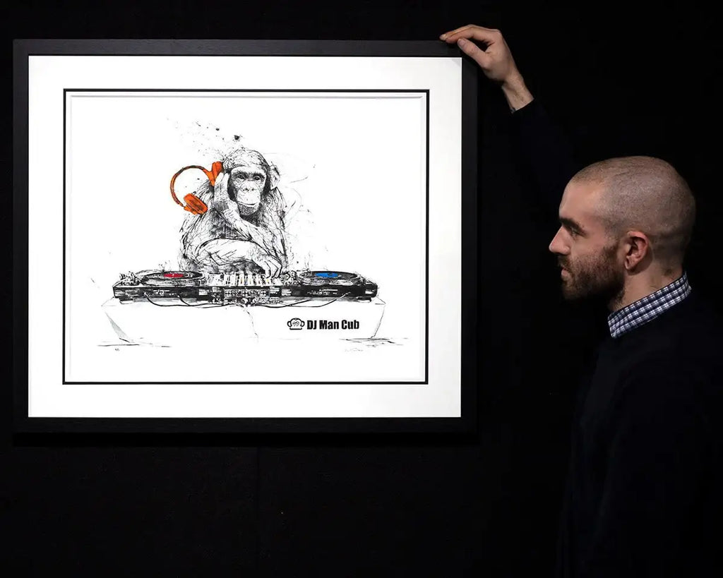 DJ Man Cub - Edition by artist Scott Tetlow - Wyecliffe Galleries