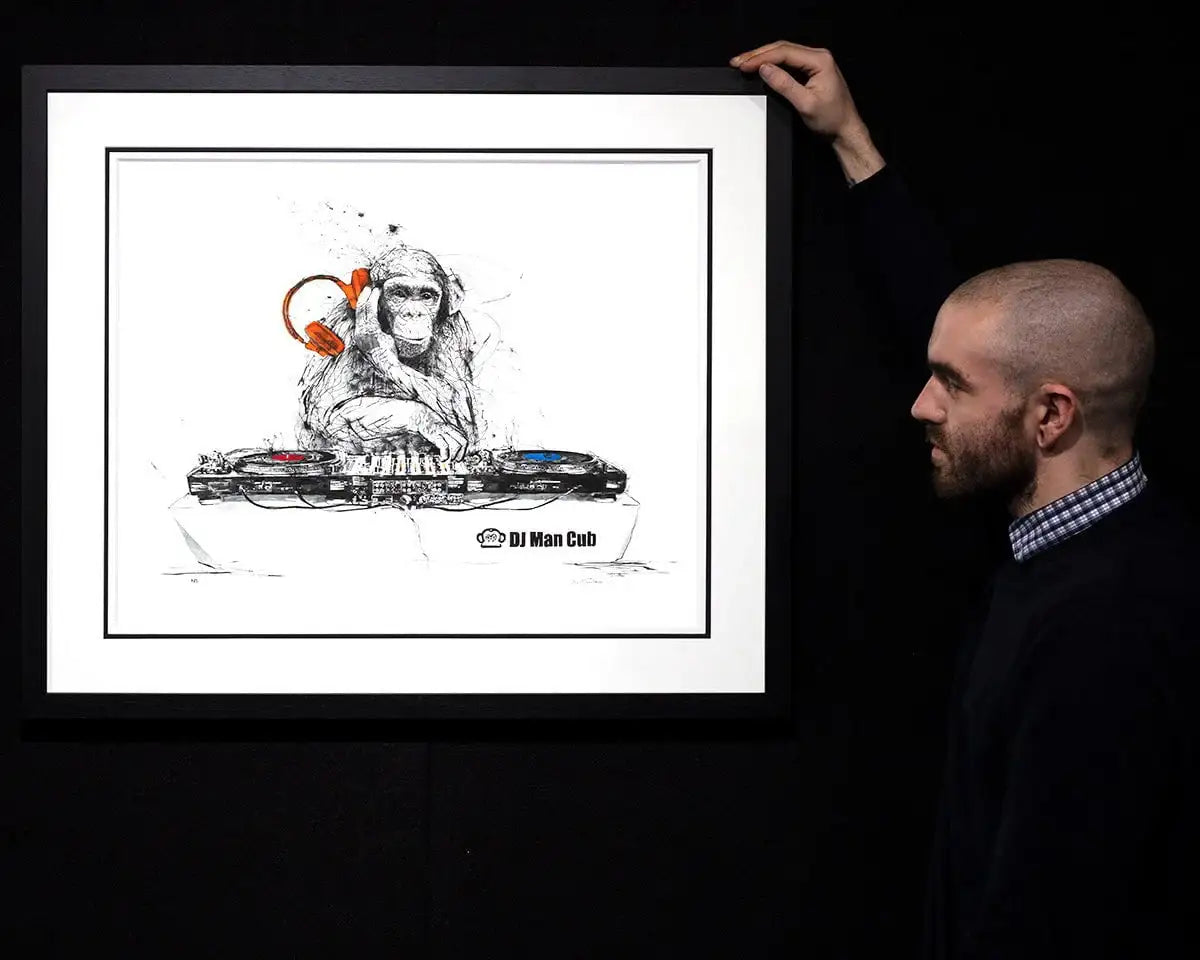 DJ Man Cub - Edition by artist Scott Tetlow - Wyecliffe Galleries