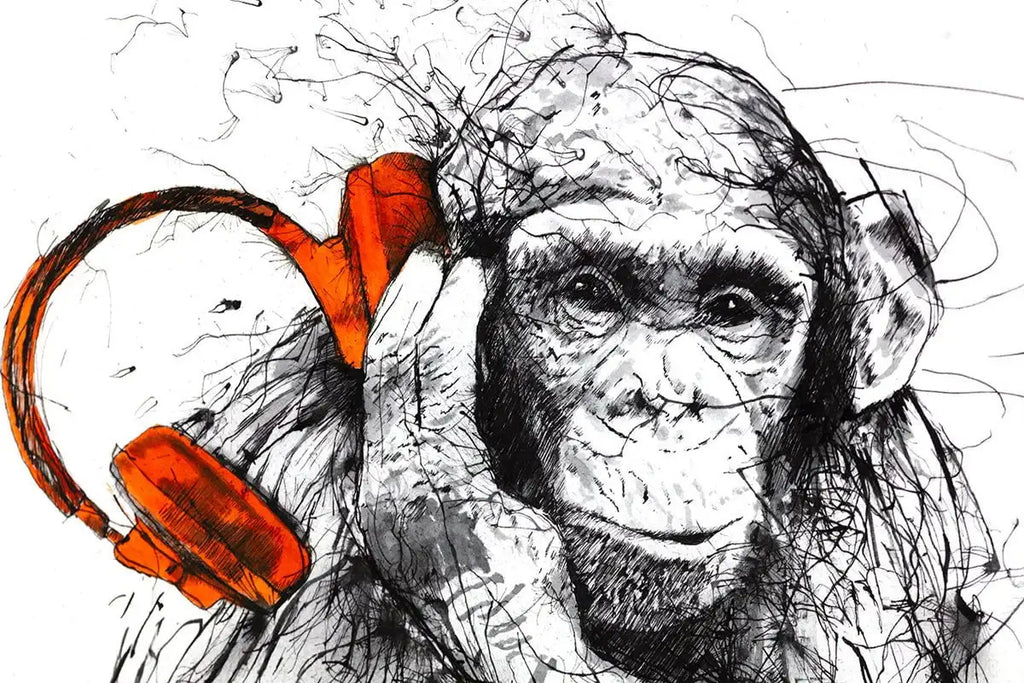 DJ Man Cub - Edition by artist Scott Tetlow - Wyecliffe Galleries