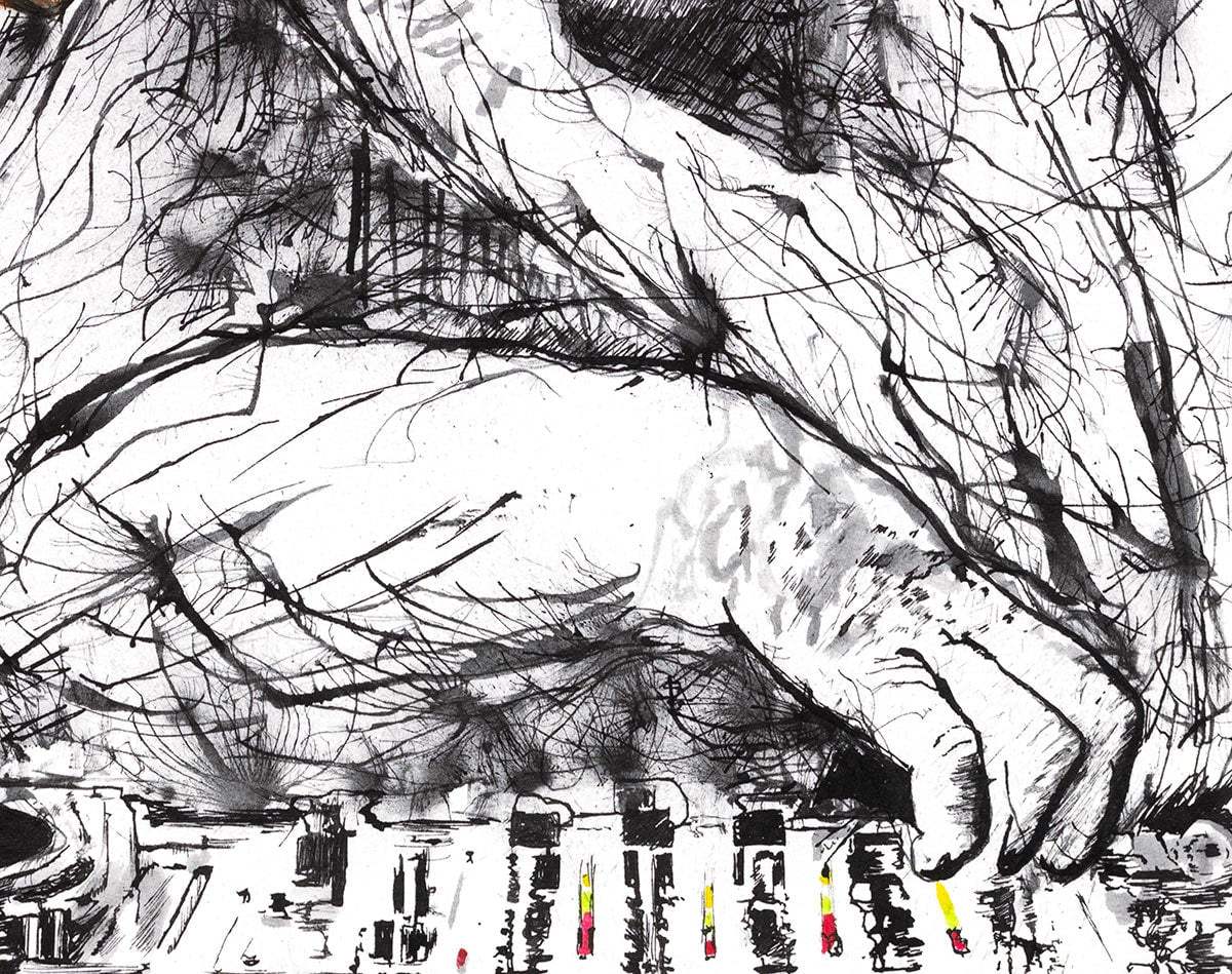 DJ Man Cub - Edition by artist Scott Tetlow - Wyecliffe Galleries