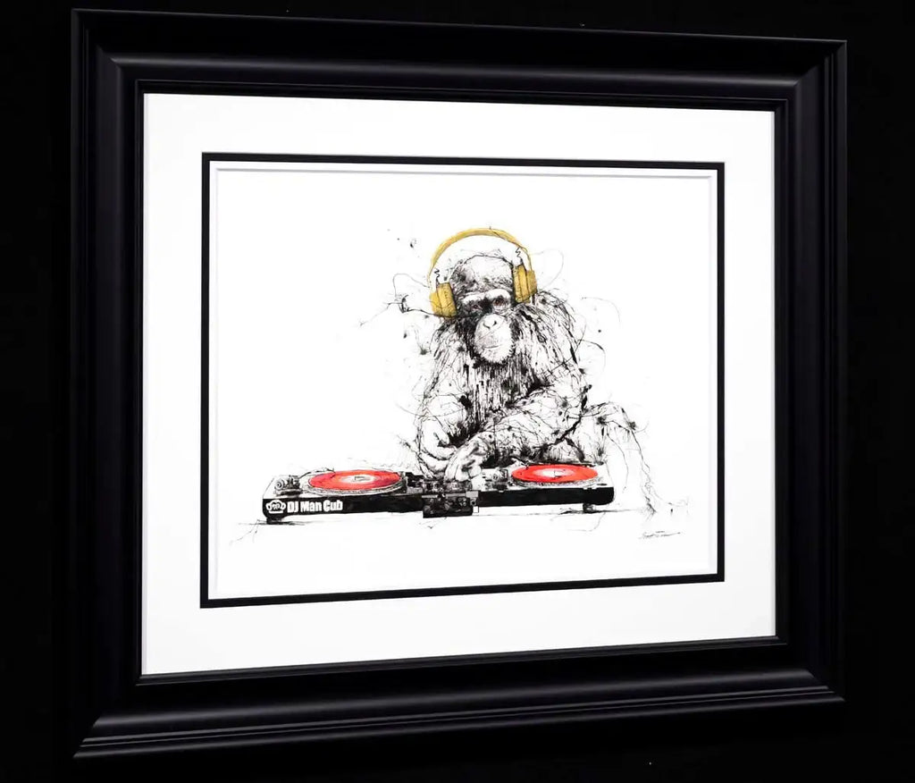 DJ Man Cub II - Original - SOLD by artist Scott Tetlow - Wyecliffe Galleries