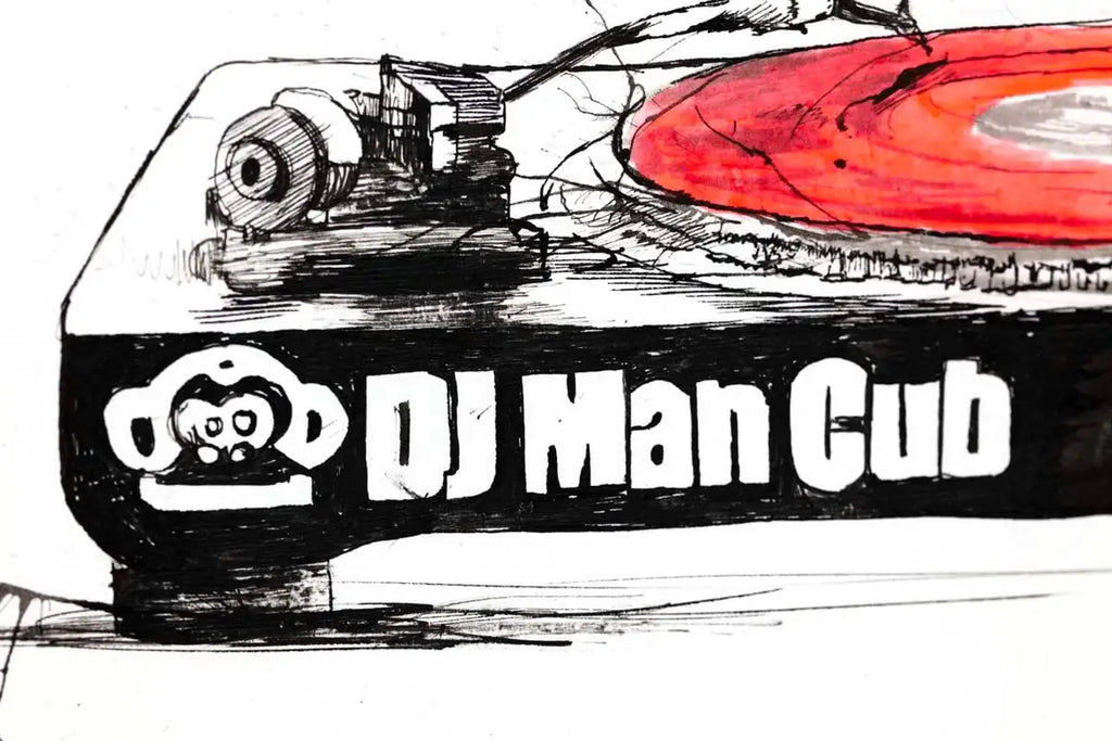 DJ Man Cub II - Original - SOLD by artist Scott Tetlow - Wyecliffe Galleries