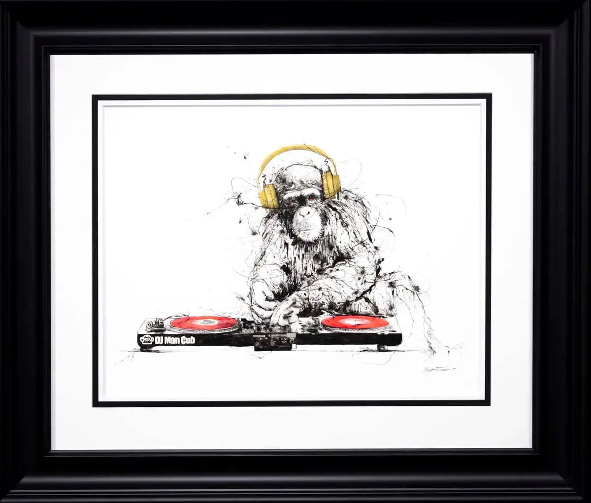 DJ Man Cub II - Original - SOLD by artist Scott Tetlow - Wyecliffe Galleries