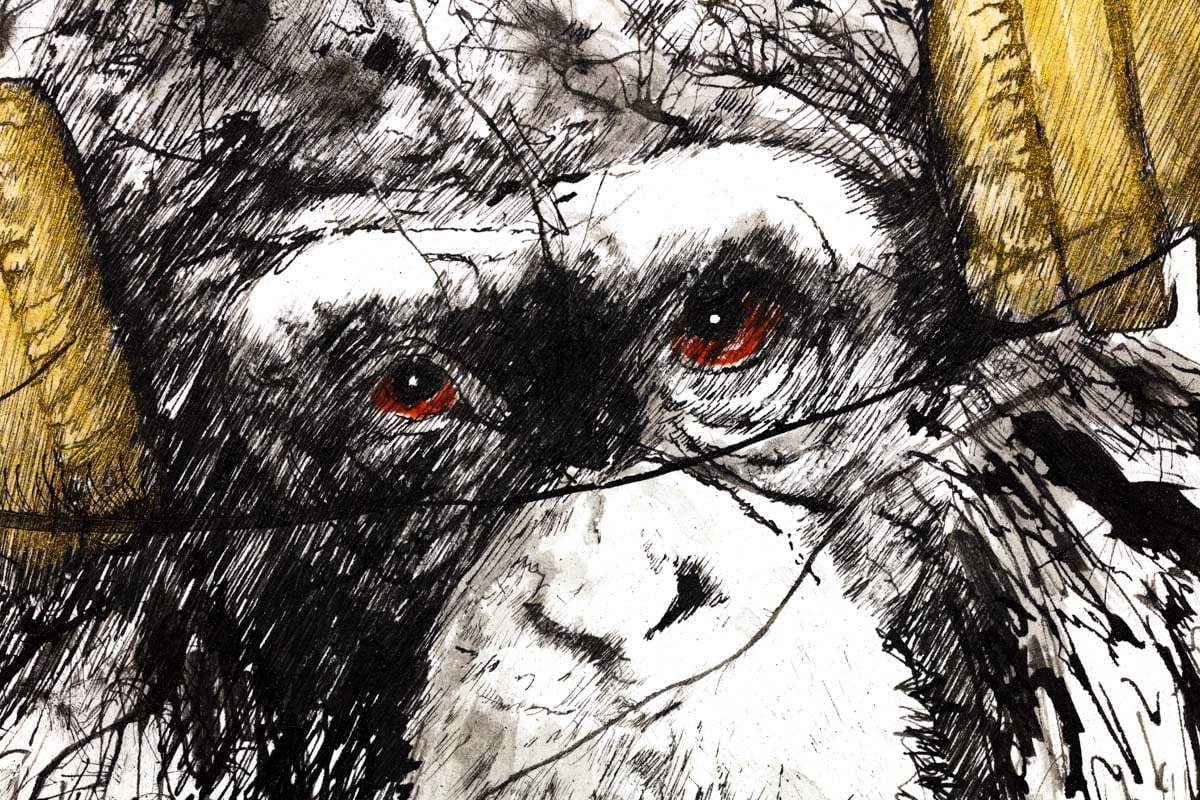 DJ Man Cub II - Original - SOLD by artist Scott Tetlow - Wyecliffe Galleries