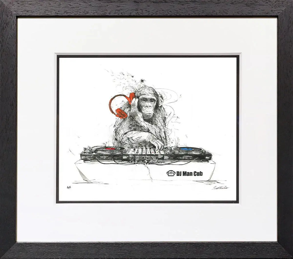 DJ Man Cub - Miniature Edition by artist Scott Tetlow - Wyecliffe Galleries