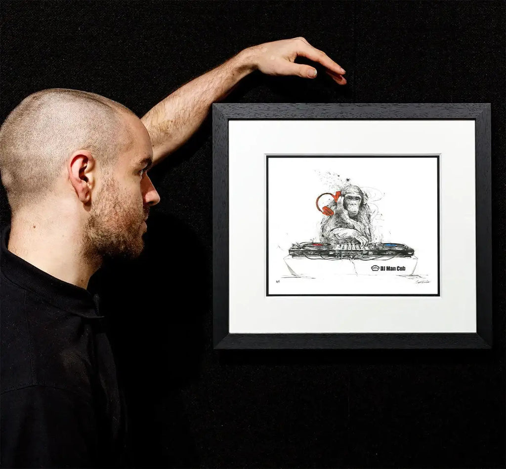 DJ Man Cub - Miniature Edition by artist Scott Tetlow - Wyecliffe Galleries