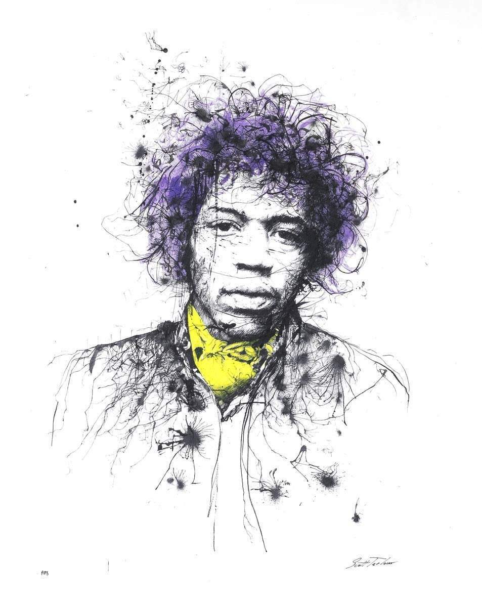 Hendrix - Edition by artist Scott Tetlow - Wyecliffe Galleries