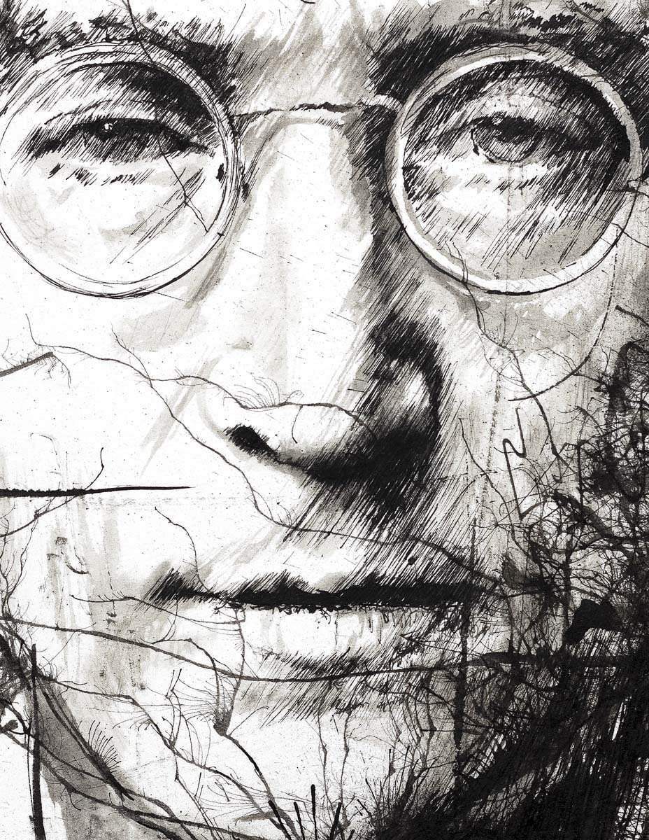 Lennon - Original by artist Scott Tetlow - Wyecliffe Galleries