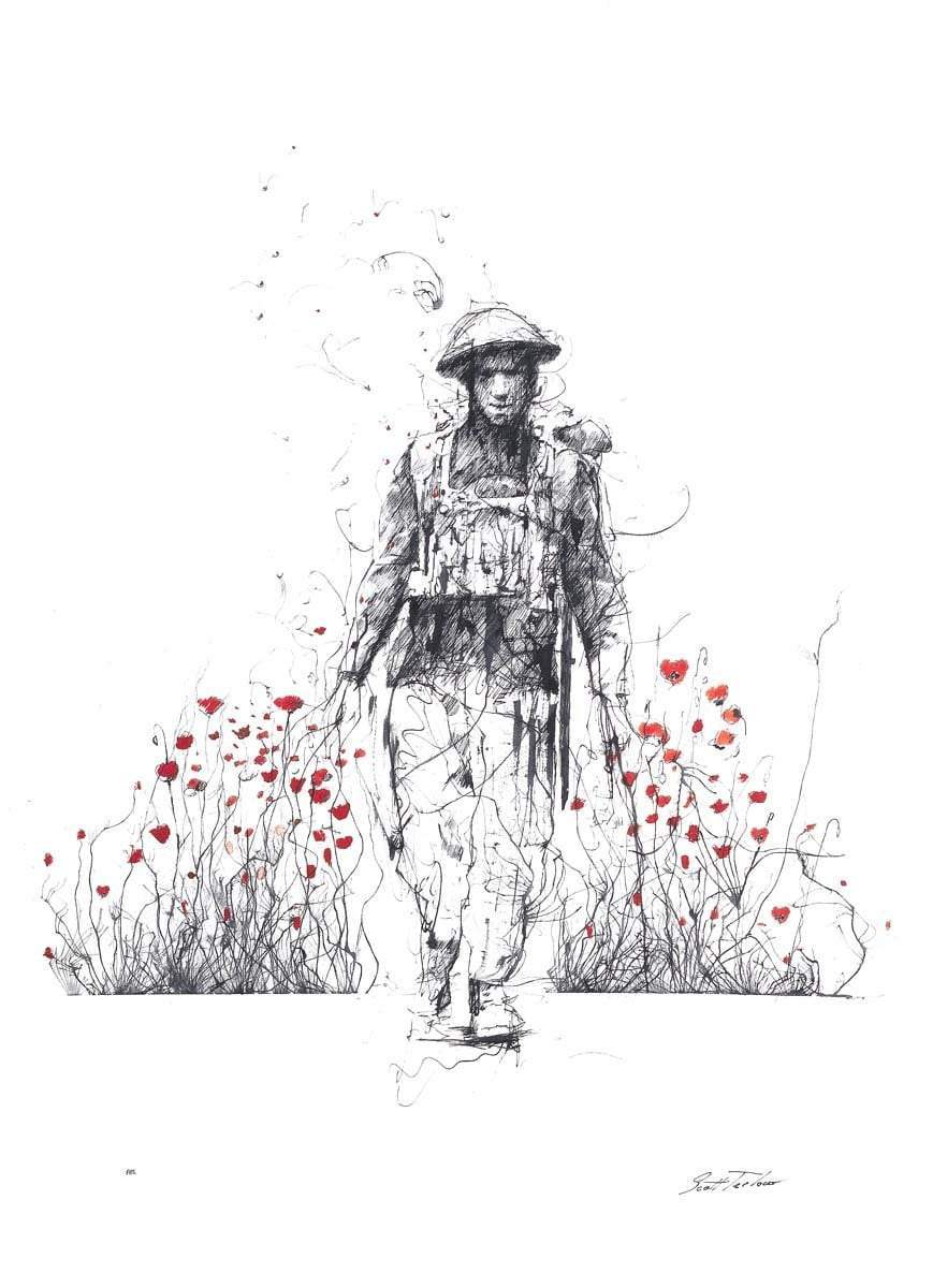Lest We Forget - Deluxe Studio Edition by artist Scott Tetlow - Wyecliffe Galleries