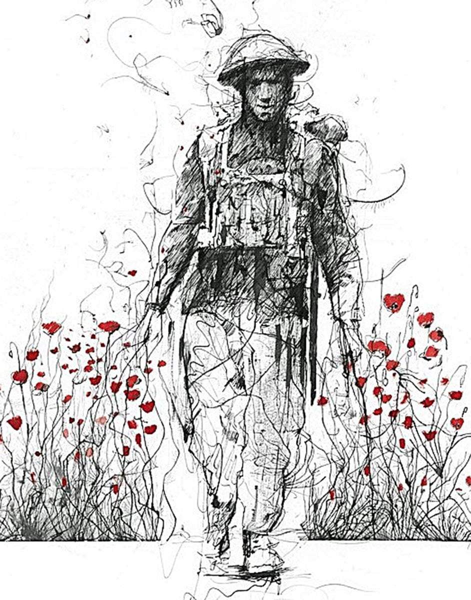 Lest We Forget - Edition by artist Scott Tetlow - Wyecliffe Galleries