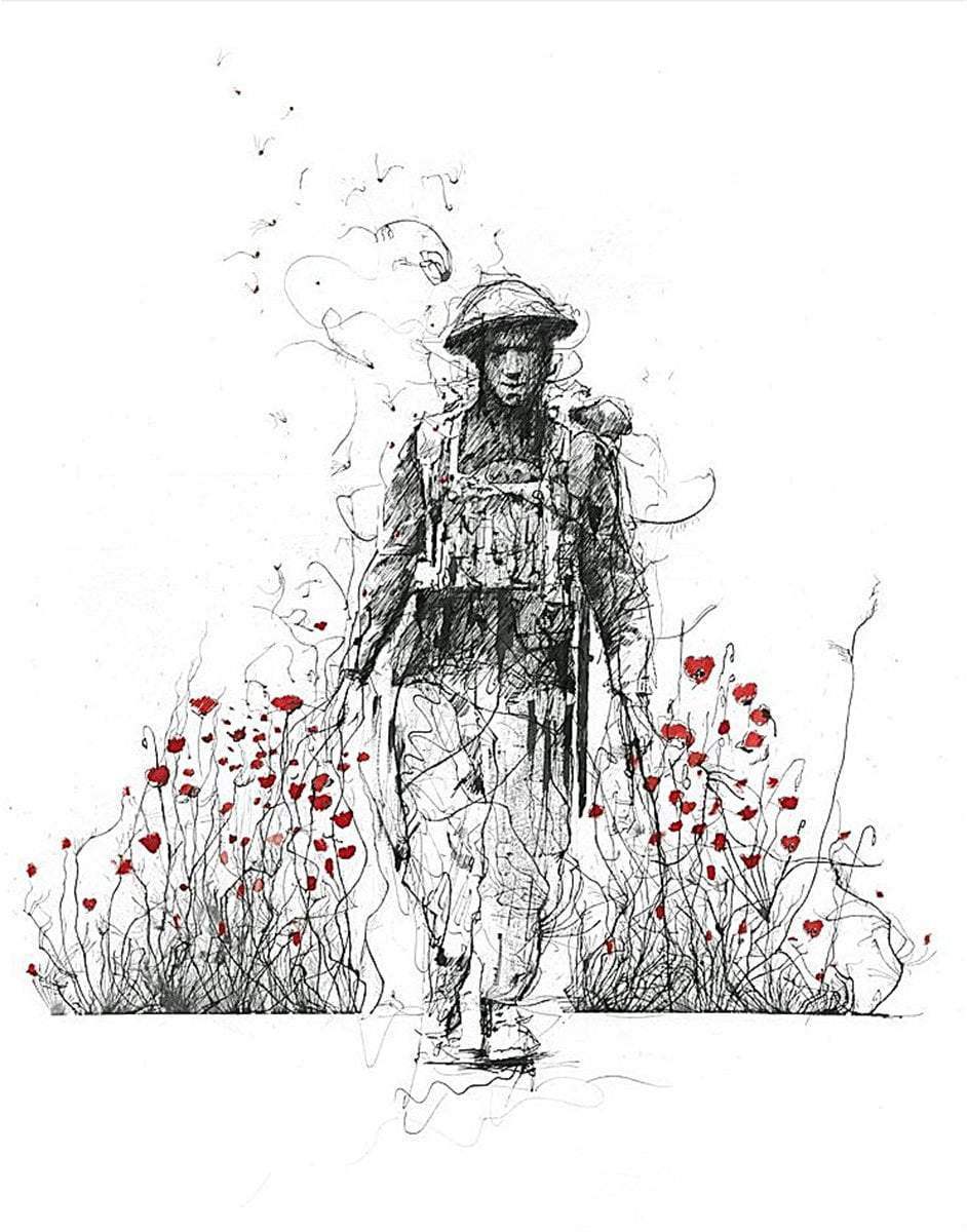 Lest We Forget - Edition by artist Scott Tetlow - Wyecliffe Galleries