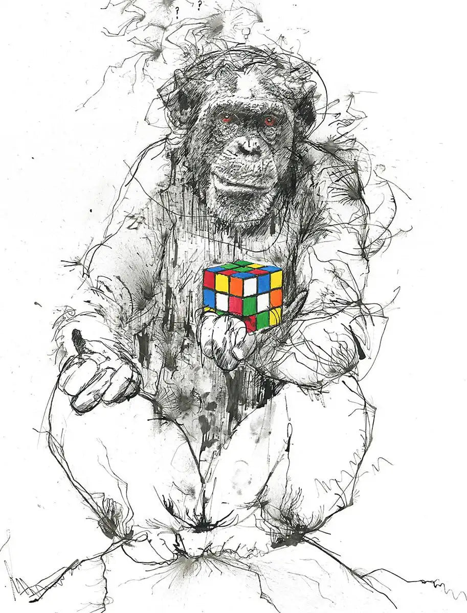 Puzzled - Miniature Edition by artist Scott Tetlow - Wyecliffe Galleries