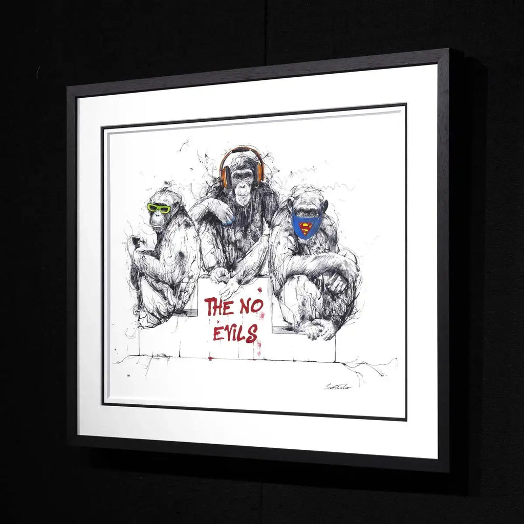 See, Speak and Hear No Evil - Edition by artist Scott Tetlow - Wyecliffe Galleries