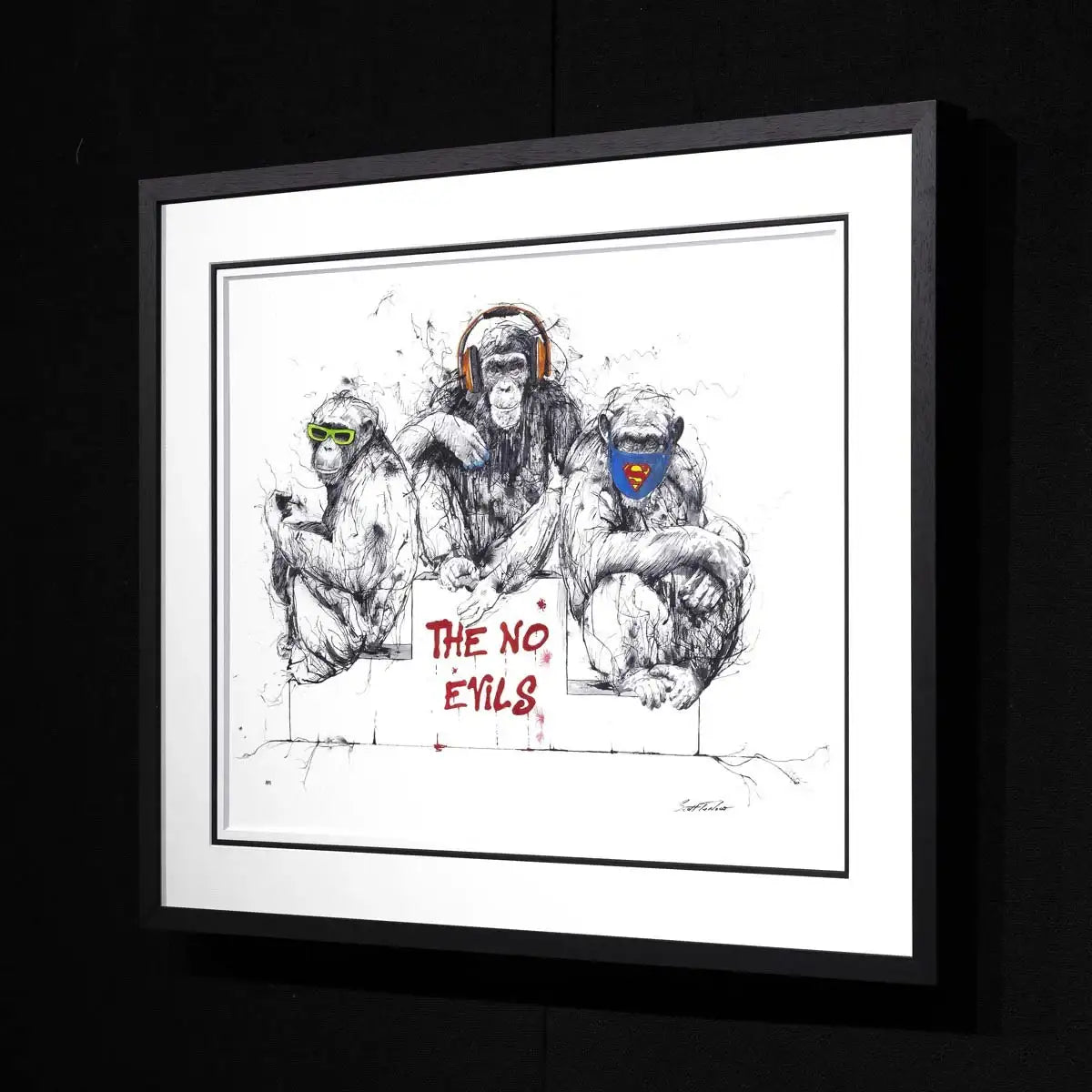 See, Speak and Hear No Evil - Edition by artist Scott Tetlow - Wyecliffe Galleries