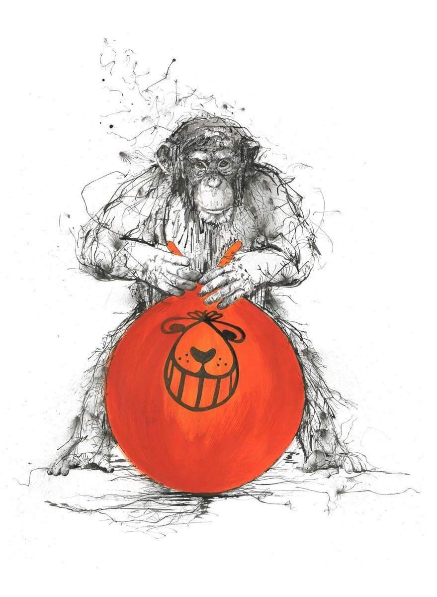 Space Hop - Original - SOLD by artist Scott Tetlow - Wyecliffe Galleries