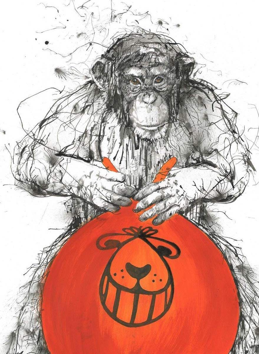 Space Hop - Original - SOLD by artist Scott Tetlow - Wyecliffe Galleries