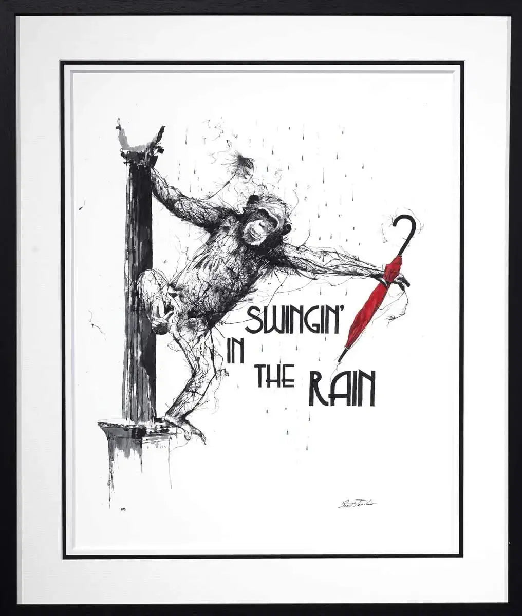 Swingin' In The Rain - Edition - SOLD by artist Scott Tetlow - Wyecliffe Galleries