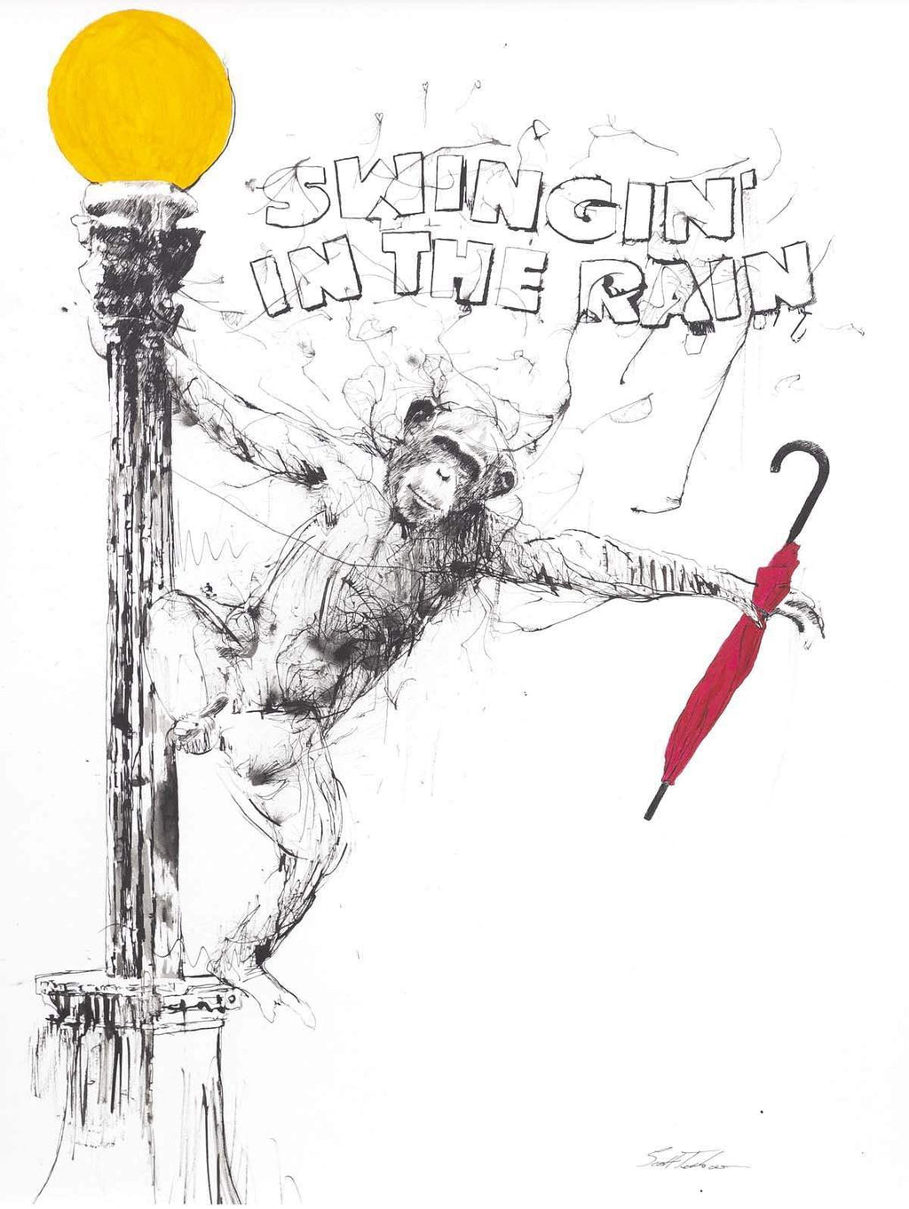 Swinging With Frank - Original - SOLD by artist Scott Tetlow - Wyecliffe Galleries