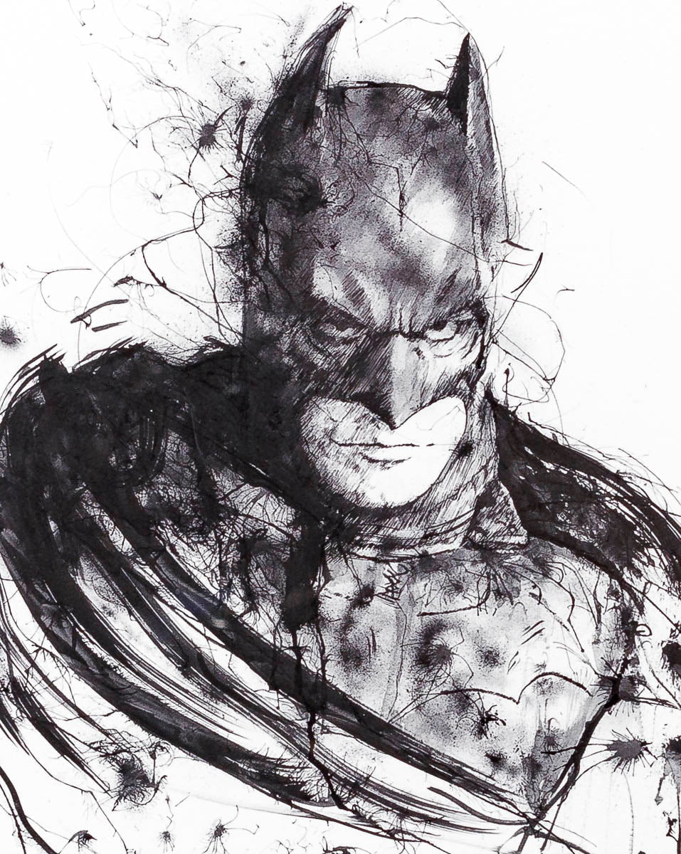 Dark Knight Pencil Sketch DC Fanart - Etsy