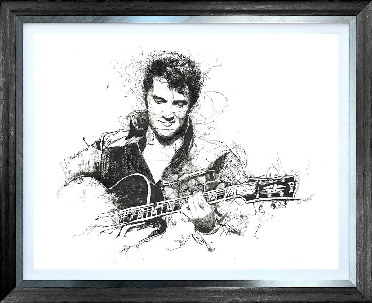 The King of Rock & Roll - Edition by artist Scott Tetlow - Wyecliffe Galleries