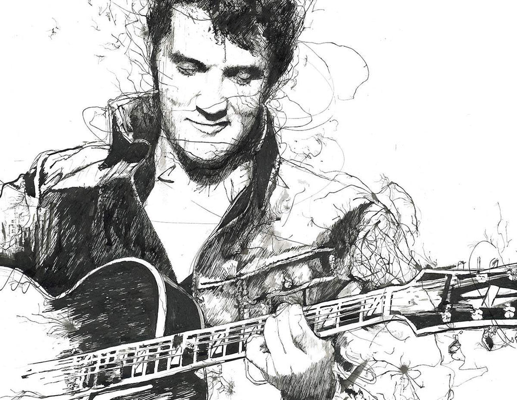 The King of Rock & Roll - Edition by artist Scott Tetlow - Wyecliffe Galleries