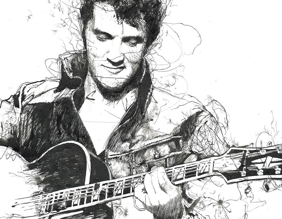 The King of Rock & Roll - Edition by artist Scott Tetlow - Wyecliffe Galleries