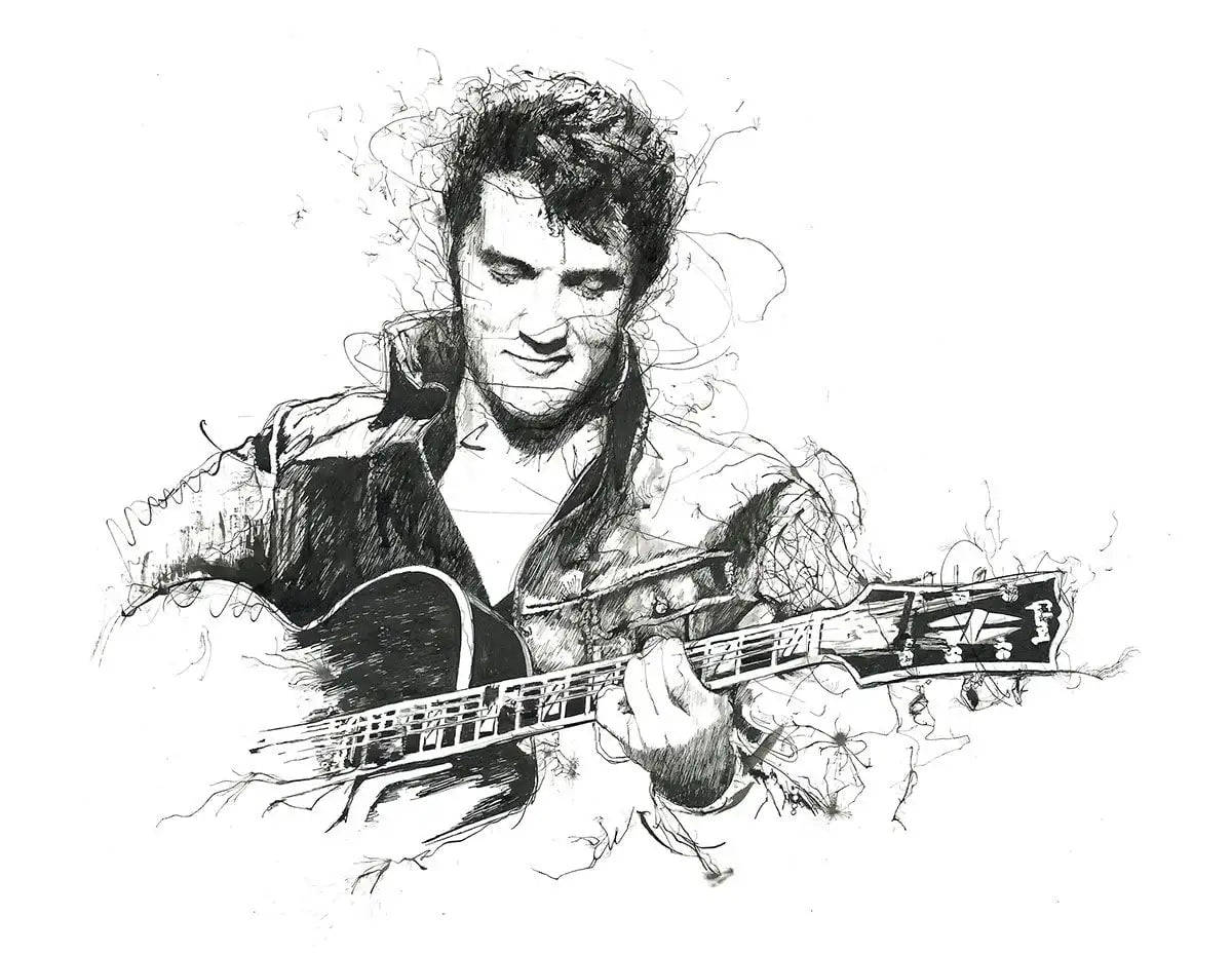 The King of Rock & Roll - Edition by artist Scott Tetlow - Wyecliffe Galleries