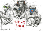 The No Evils - Miniature Edition by artist Scott Tetlow - Wyecliffe Galleries