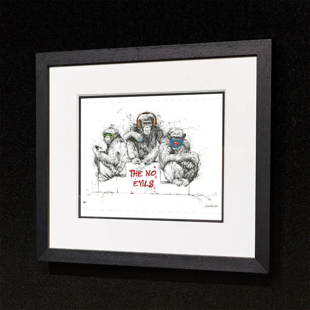 The No Evils - Miniature Edition by artist Scott Tetlow - Wyecliffe Galleries