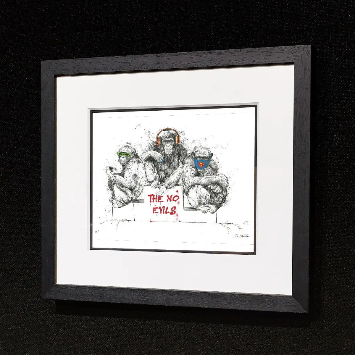 The No Evils - Miniature Edition by artist Scott Tetlow - Wyecliffe Galleries