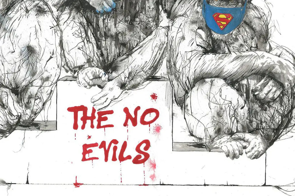 The No Evils - Miniature Edition by artist Scott Tetlow - Wyecliffe Galleries
