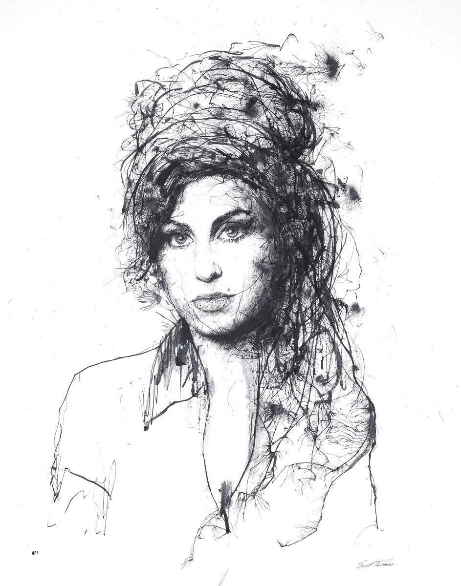 Winehouse - Edition by artist Scott Tetlow - Wyecliffe Galleries