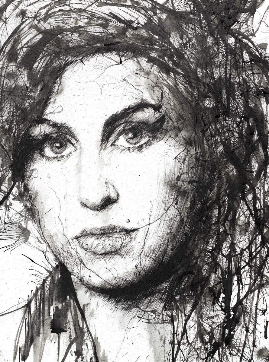 Winehouse - Original by artist Scott Tetlow - Wyecliffe Galleries