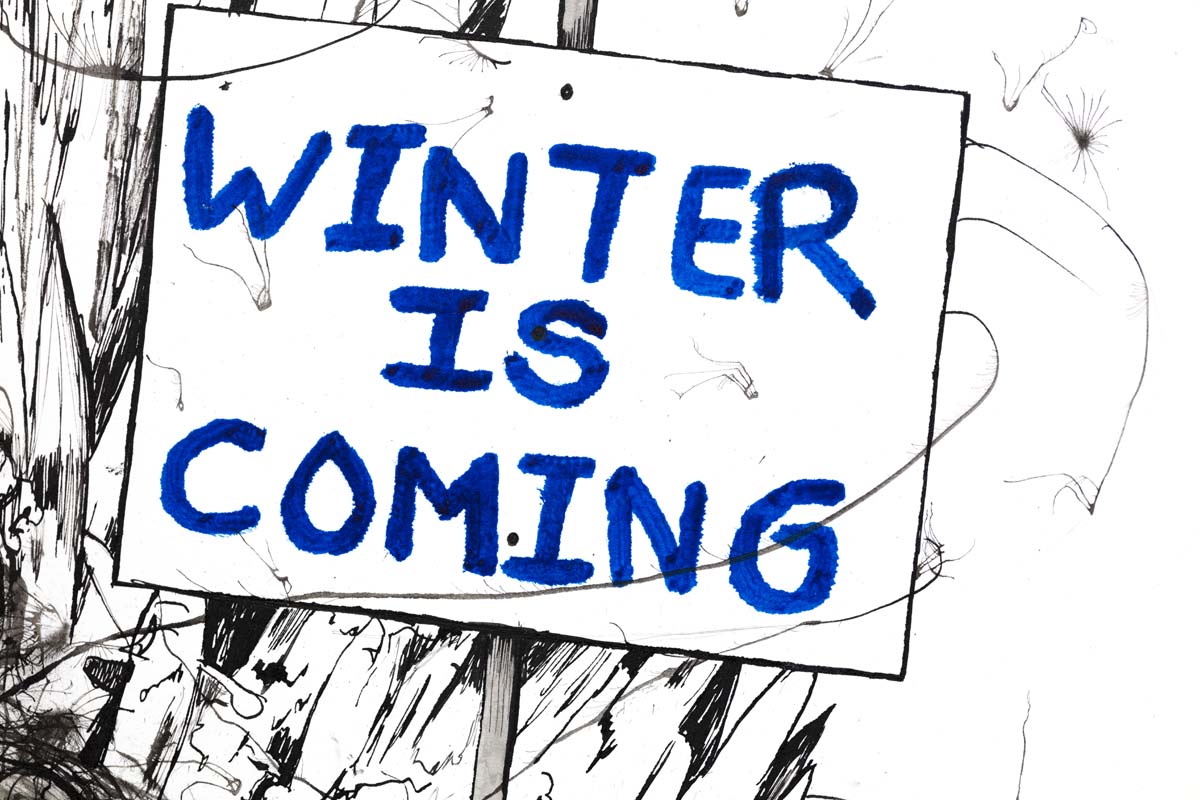 Winter Is Coming Scott Tetlow Framed