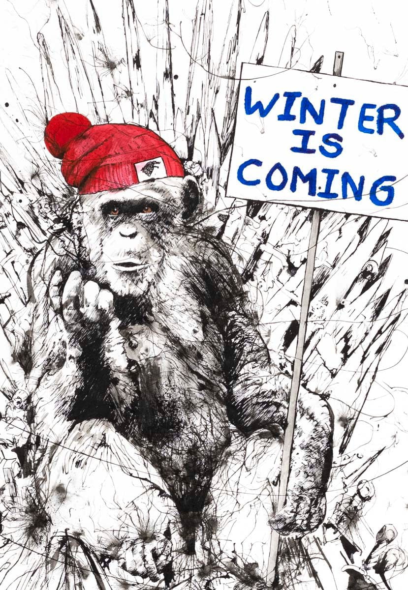 Winter Is Coming Scott Tetlow Framed