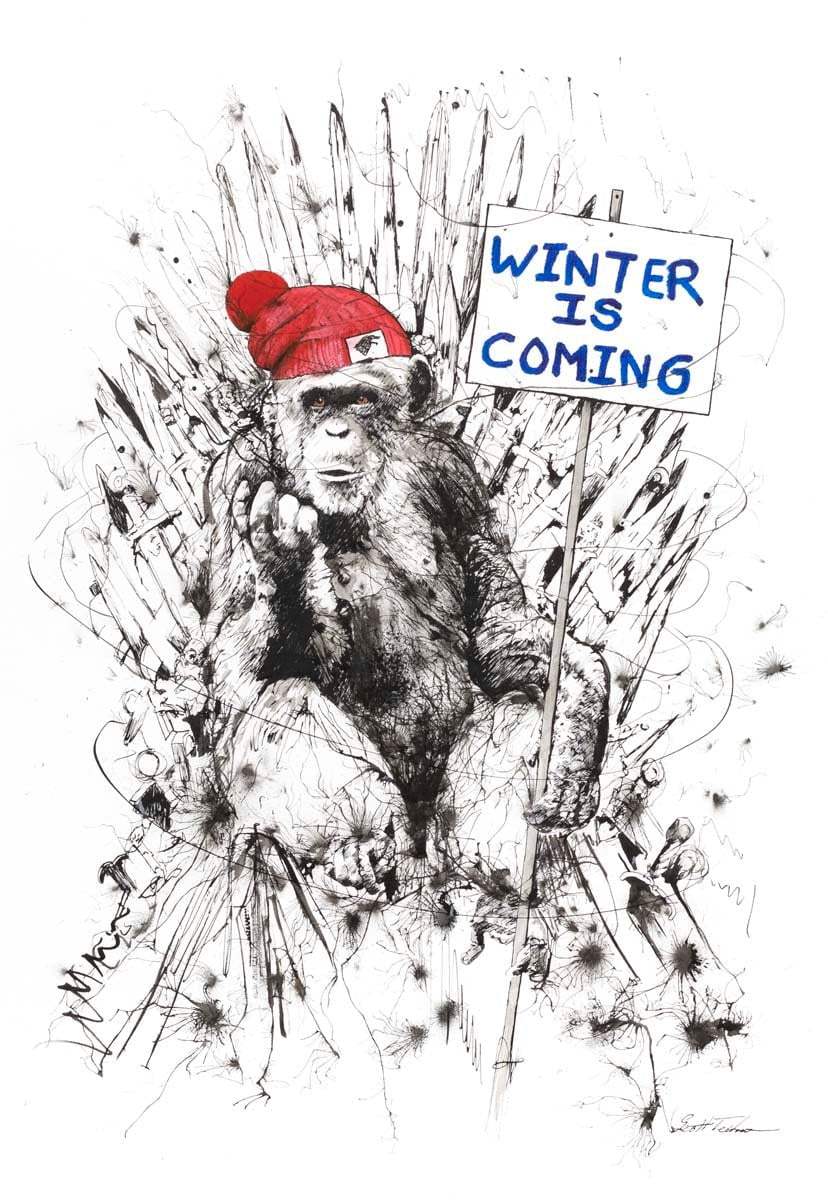 Winter Is Coming - Original - SOLD by artist Scott Tetlow - Wyecliffe Galleries