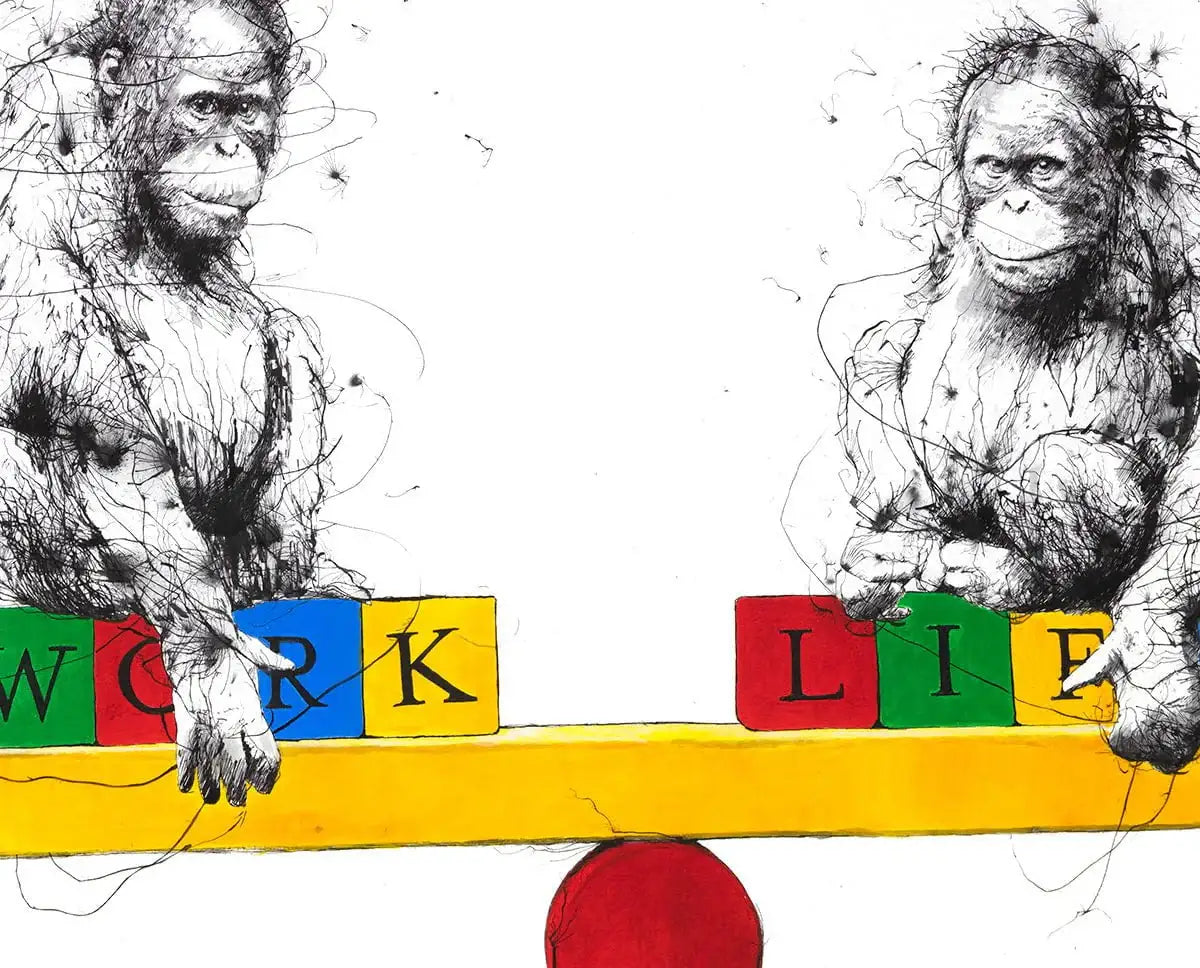 Work Life Balance - Edition by artist Scott Tetlow - Wyecliffe Galleries