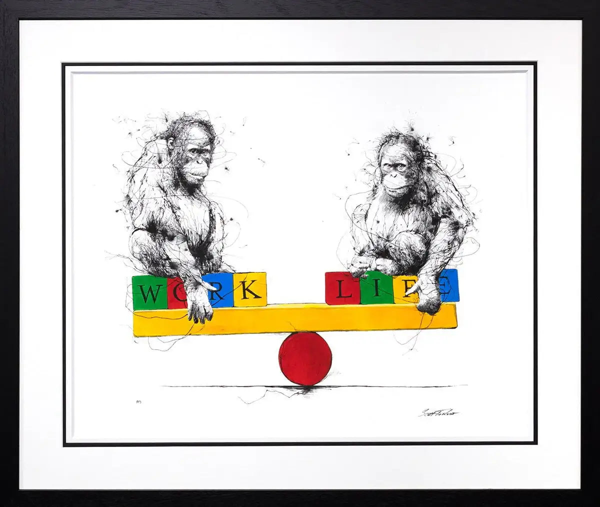 Work Life Balance - Edition by artist Scott Tetlow - Wyecliffe Galleries
