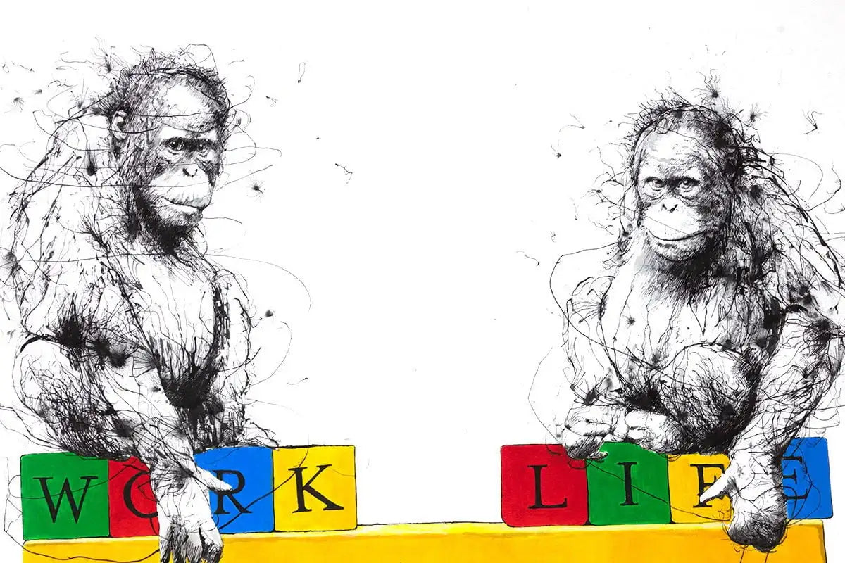 Work Life Balance - Edition by artist Scott Tetlow - Wyecliffe Galleries