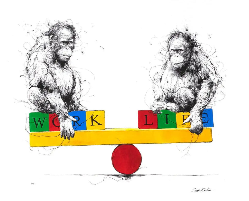 Work Life Balance - Edition by artist Scott Tetlow - Wyecliffe Galleries