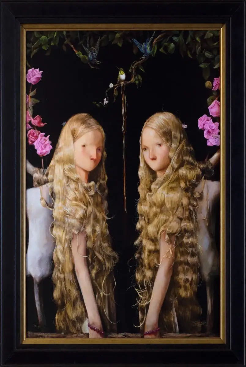 Elisabeth & Alice - Edition - SOLD OUT by artist Shazia - Wyecliffe Galleries