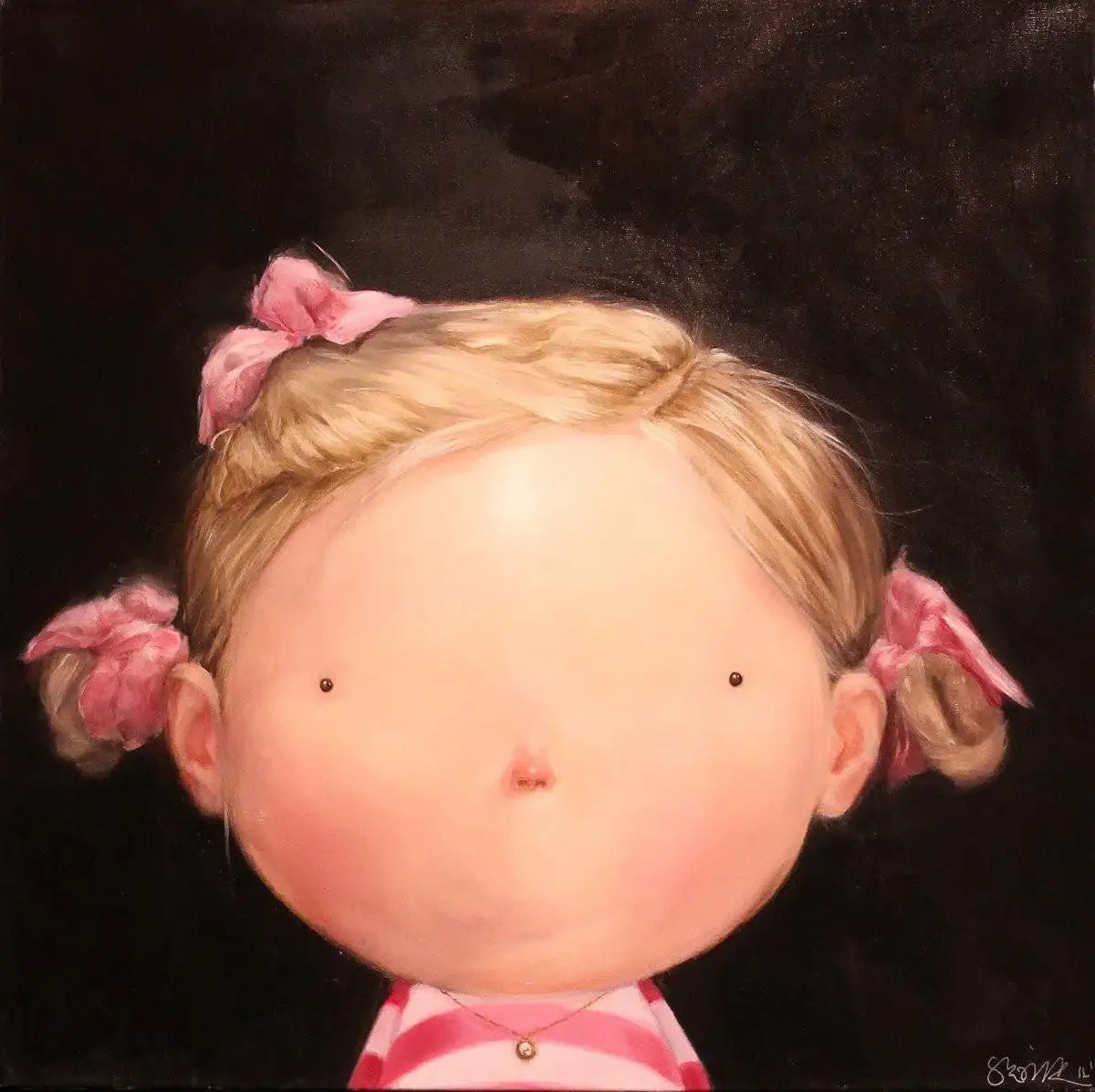 Mo - Original - SOLD by artist Shazia - Wyecliffe Galleries