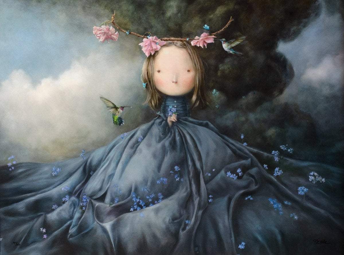 Sara - Canvas on Board Edition - SOLD by artist Shazia - Wyecliffe Galleries