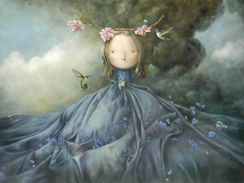 Sara - Paper Edition - SOLD by artist Shazia - Wyecliffe Galleries